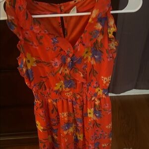 Old Navy Floral Dress - Red, Blue, Yellow